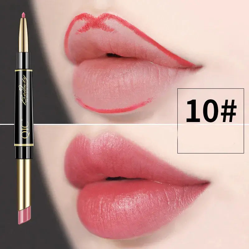 Dubbelzijdige lippenstift en lipliner QIC