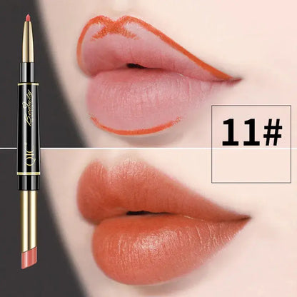 Dubbelzijdige lippenstift en lipliner QIC