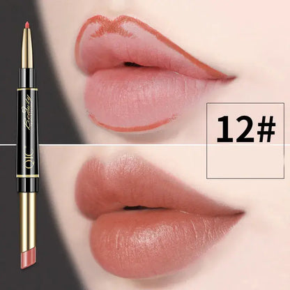 Dubbelzijdige lippenstift en lipliner QIC