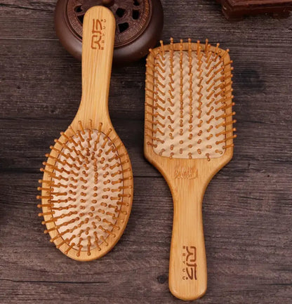 Anti-Frizz Bamboe Haarborstel