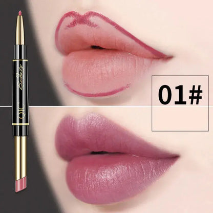 Dubbelzijdige lippenstift en lipliner QIC