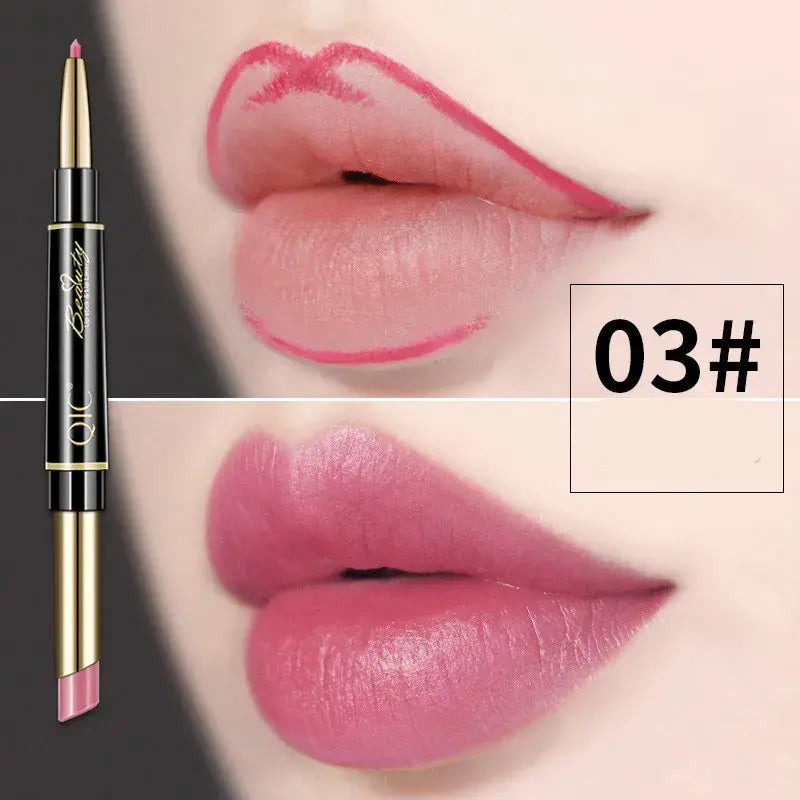 Dubbelzijdige lippenstift en lipliner QIC