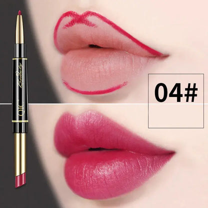 Dubbelzijdige lippenstift en lipliner QIC