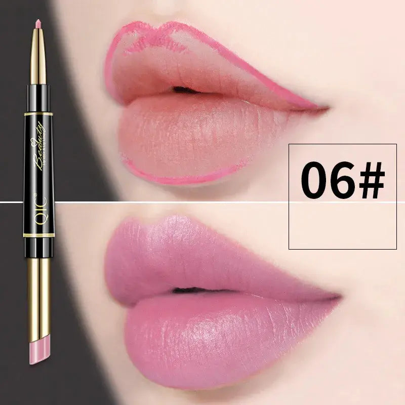 Dubbelzijdige lippenstift en lipliner QIC
