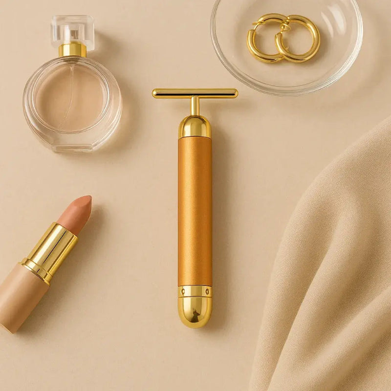 24K gouden vibrerende facelifter