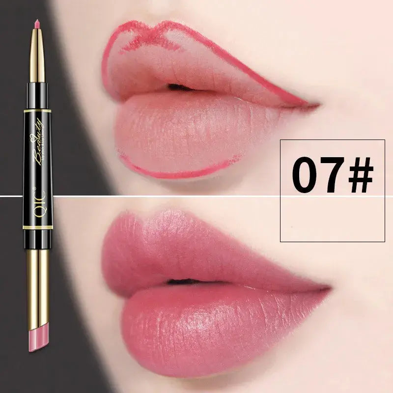 Dubbelzijdige lippenstift en lipliner QIC