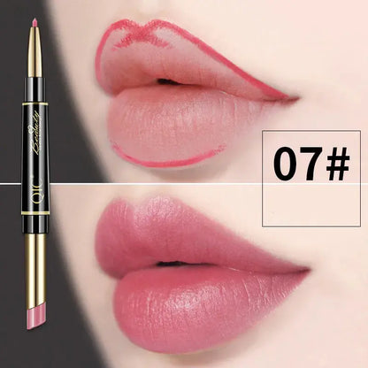 Dubbelzijdige lippenstift en lipliner QIC