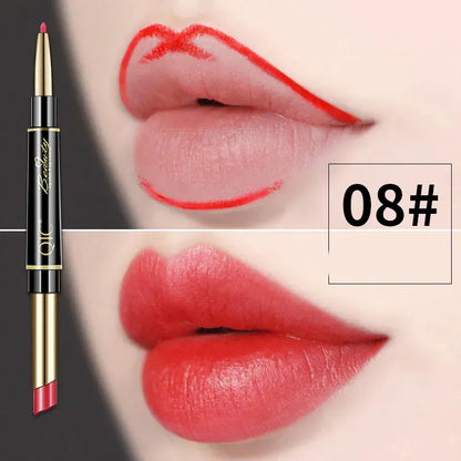 Dubbelzijdige lippenstift en lipliner QIC