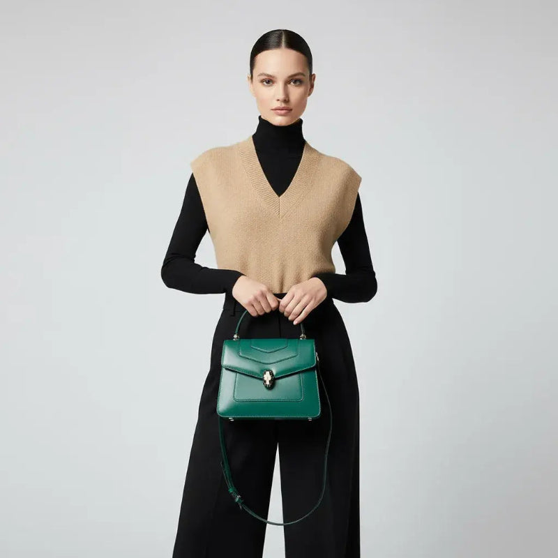 Serpentia Noir Charm Bag