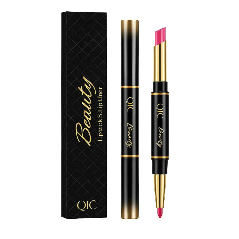 Dubbelzijdige lippenstift en lipliner QIC