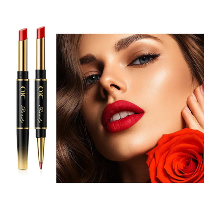 Dubbelzijdige lippenstift en lipliner QIC